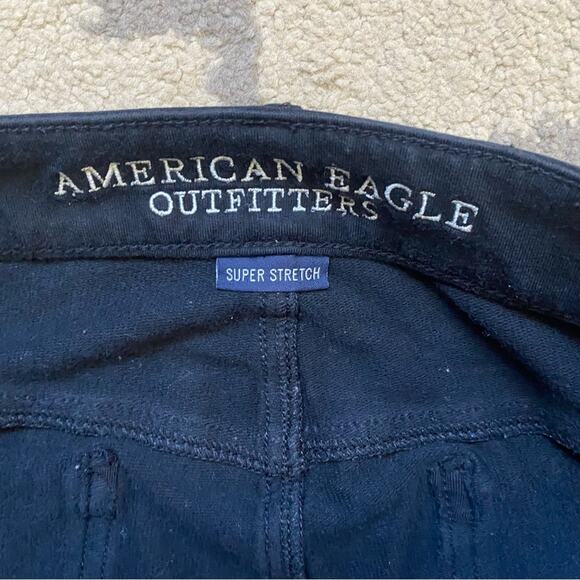 American Eagle Jeans Size 4 Black Jeggings - Picture 4 of 5